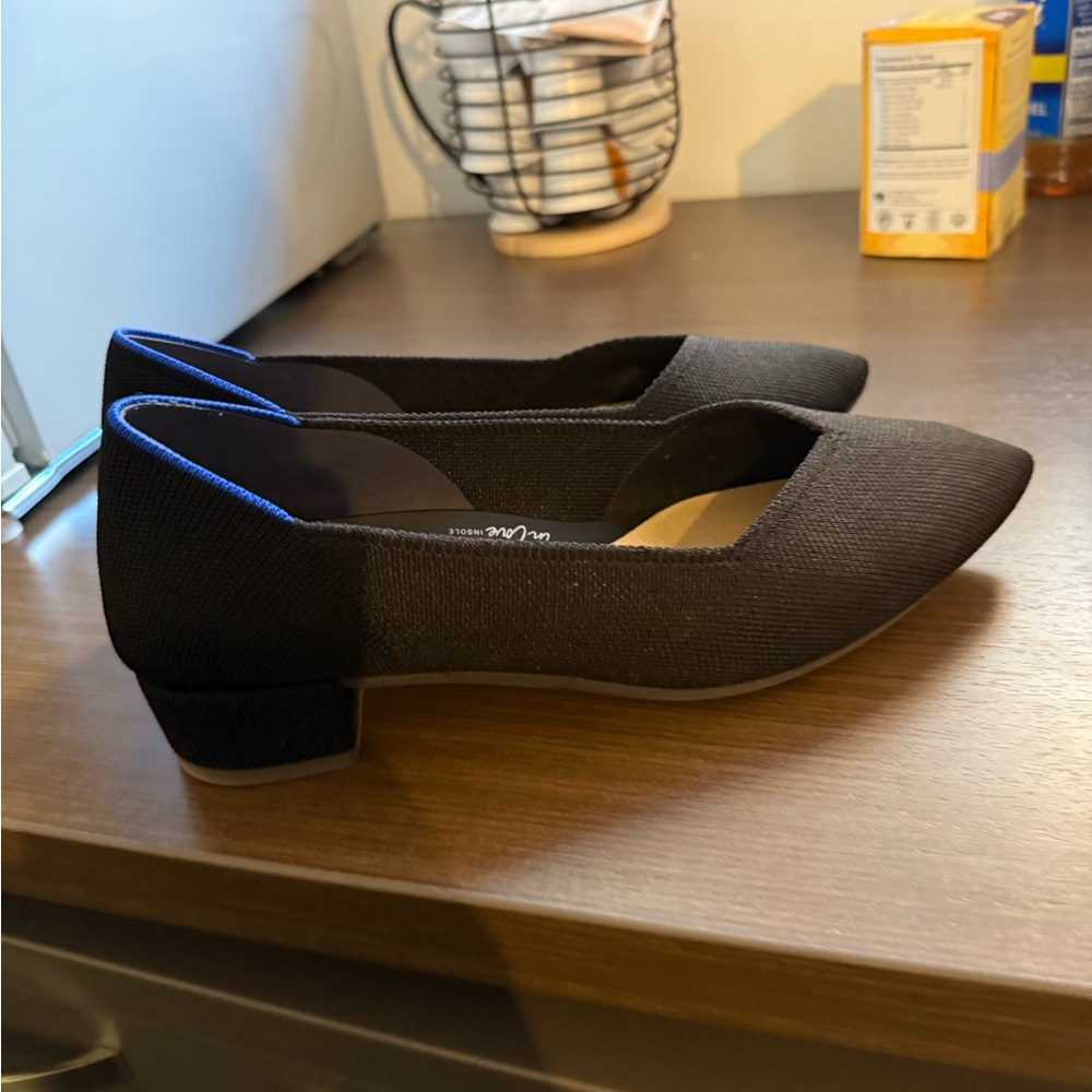 Rothy's Black The Point Heel Shoes